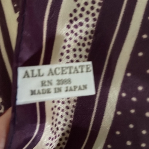 Japan Made Scarf All Actate RN 3988 - Picture 6 of 8